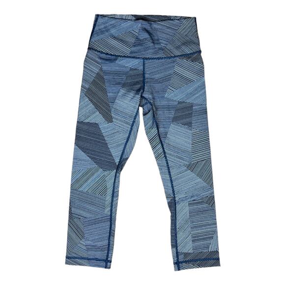 Lululemon Wunder Under Crop Hi-Rise Full-On Luxtreme 21" Sz 6 - Picture 2 of 6